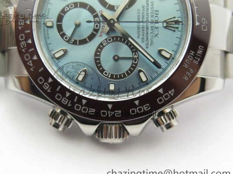 1218 Daytona 116506 Noob 1:1 Best Edition Ceramic Bezel Ice Blue Dial on SS Bracelet A Functional 2979